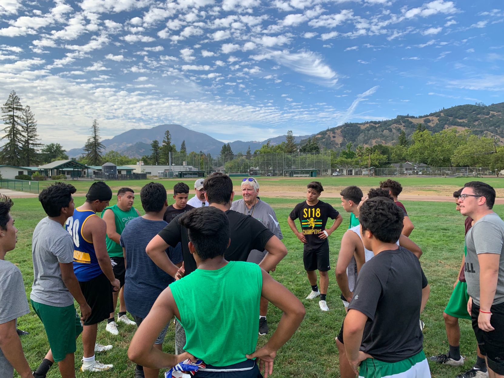 Calistoga football first day of practice